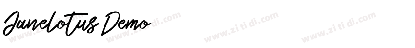 Janelotus Demo字体转换